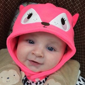 Infant fox winter hat